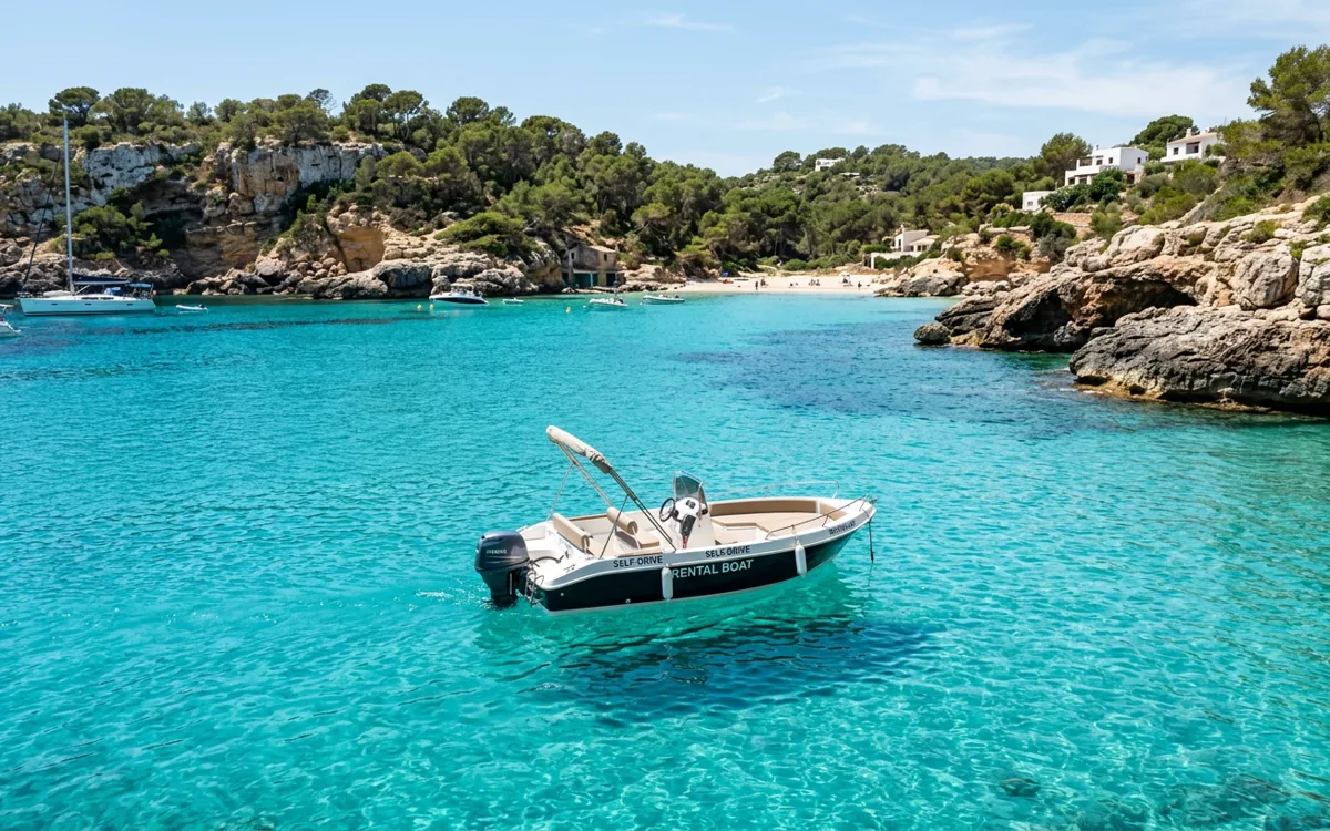 Rent a boat without a license in Ibiza: The best tours, coves, and tips