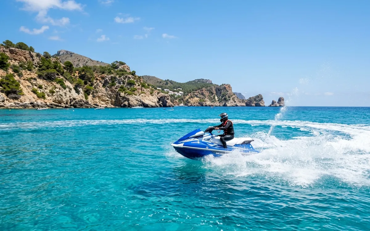 Jet skiing in Ibiza: top experience along the coast, coves and Es Vedrà